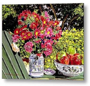 Thank you to an Art Collector from Grand Forks ND  for buying a metal print of APPLES AND FLOWERS